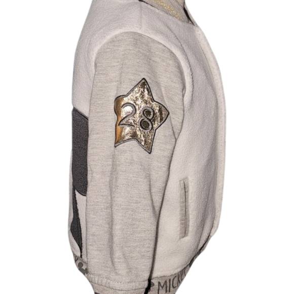 Disney Baby Mickey Mouse Bomber Jacket Sherpa Varsity Sz 12-18M - Picture 10 of 12